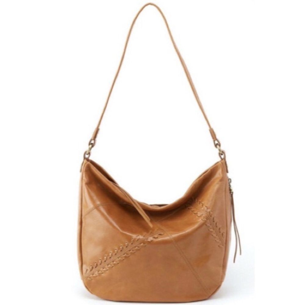 Hobo Garner honey leather hobo shoulder bag